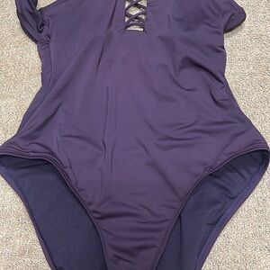 Altar'd State Maroon One Piece Swimsuit